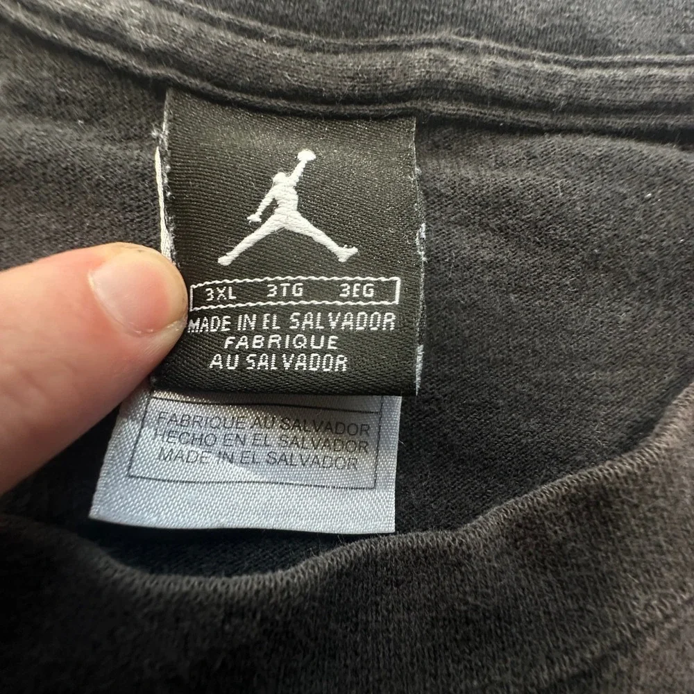 Jordan Brand Graphic T-Shirt Mens 3XL Black Jumpman Logo Short Sleeve Cotton Tee